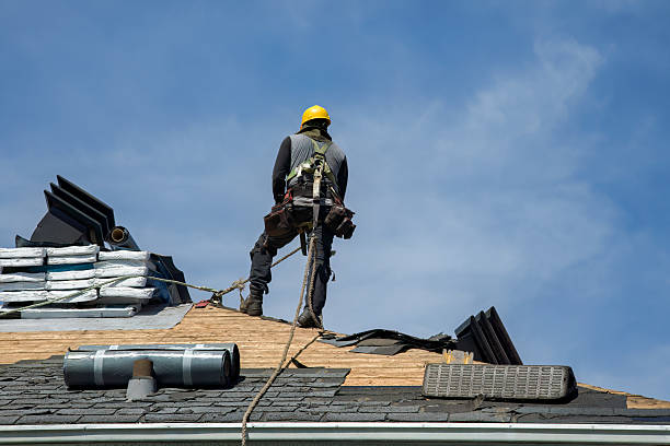 Professional Gutter Installation technician working in Port Republic, NJ